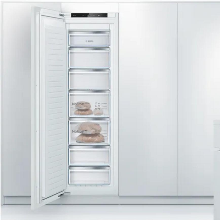 Bosch Series 4 Integrated white freezer Door Open