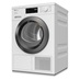 Miele T1 TED645 Freestanding 9kg White Heat Pump Tumble Dryer Side