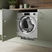 Integrated 6kg Heat Pump Tumble Dryer And Oake and Gray Herringbone Frosted Oak Luxury Rigid Vinyl Flooring