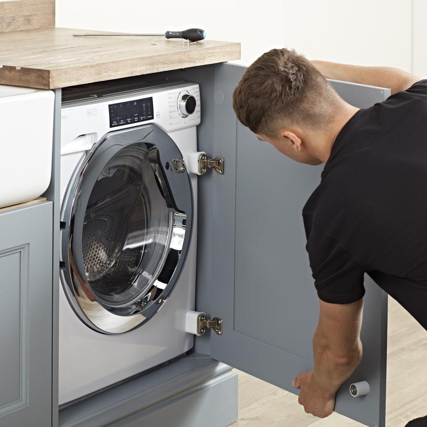 Lamona Integrated Washing Machine Fitting in Elmbridge Dusk Blue