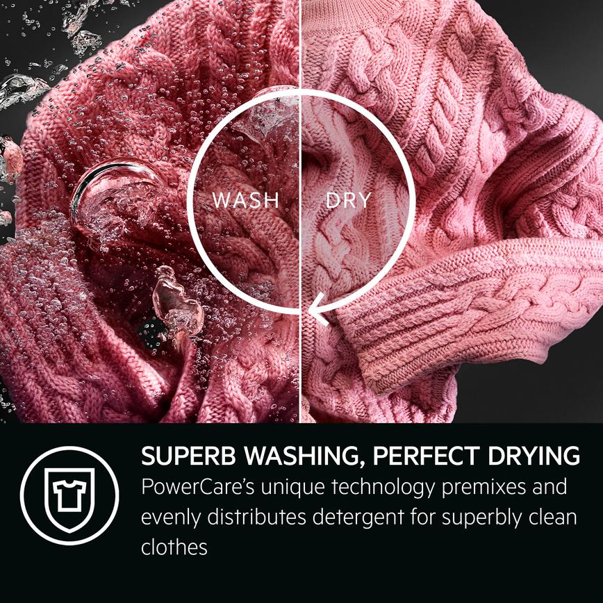 AEG 8000 Series 8kg/ 4kg Washer Dryer White Power Care