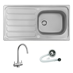 Drayton Sgle Bwl & Rienza Brshd Nkl Tap