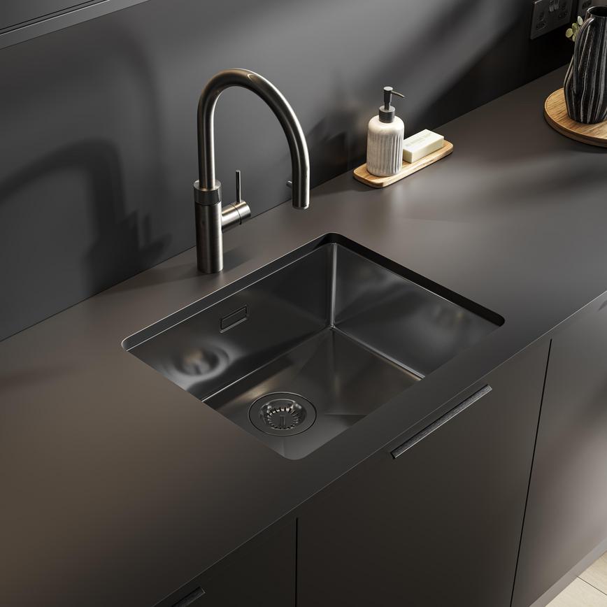  Gunmetal Sink Hockley SM Black 
