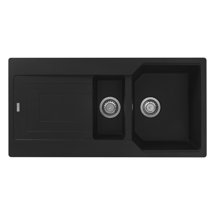 Franke Urban 1.5 Bowl Reversible Inset Granite Composite Black Kitchen