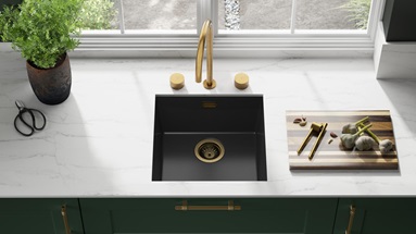 Chasewater Granite Compact 1.0 Bowl Black Chelford Fir Green