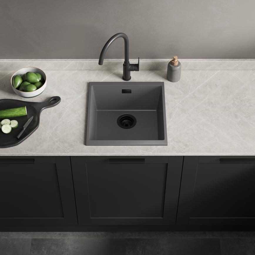 Chasewater Granite Compact 1.0 Bowl Grey Halesworth Charcoal