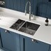 Easton 1.5 Bowl Gun Metal Sink Featuring Chilcomb Marine Blue