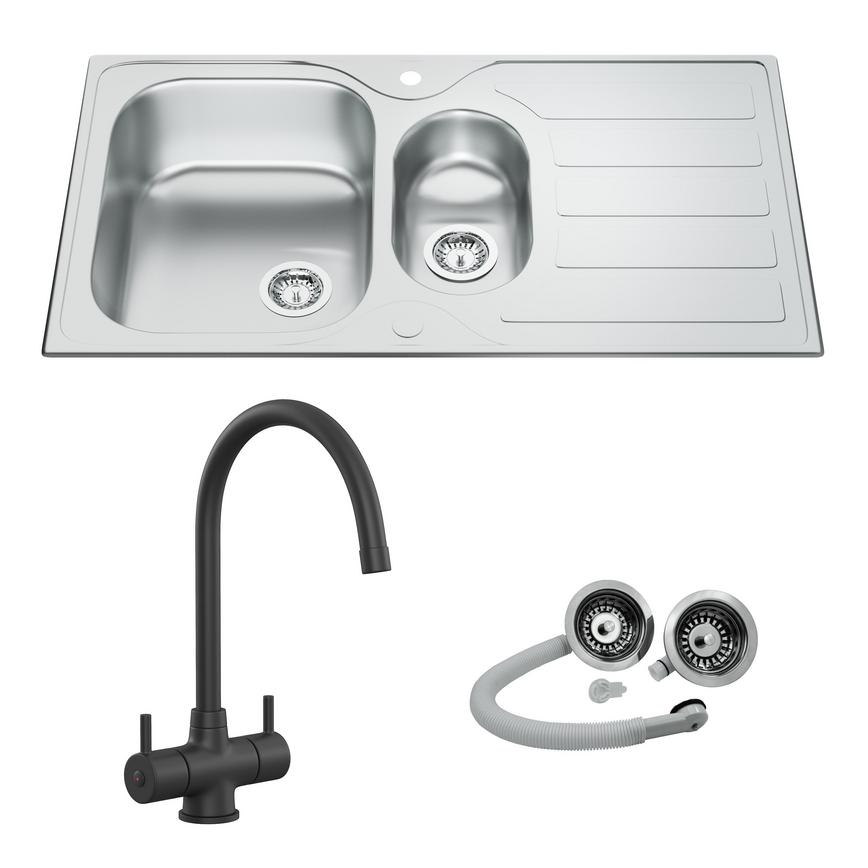 Drayton 1.5 Bowl and Rienza Black Tap