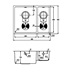 Easton 1.5 Bowl No Drainer Right Hand Inset/Undermount Stainless Steel Kitchen Sink Line Drawing