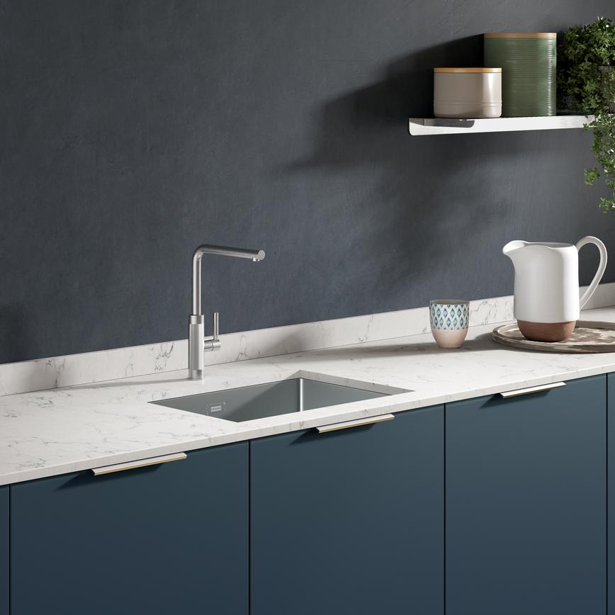 Franke L Spout Brushed Steel