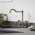 Polished Nickel J Spout Bridge Tap