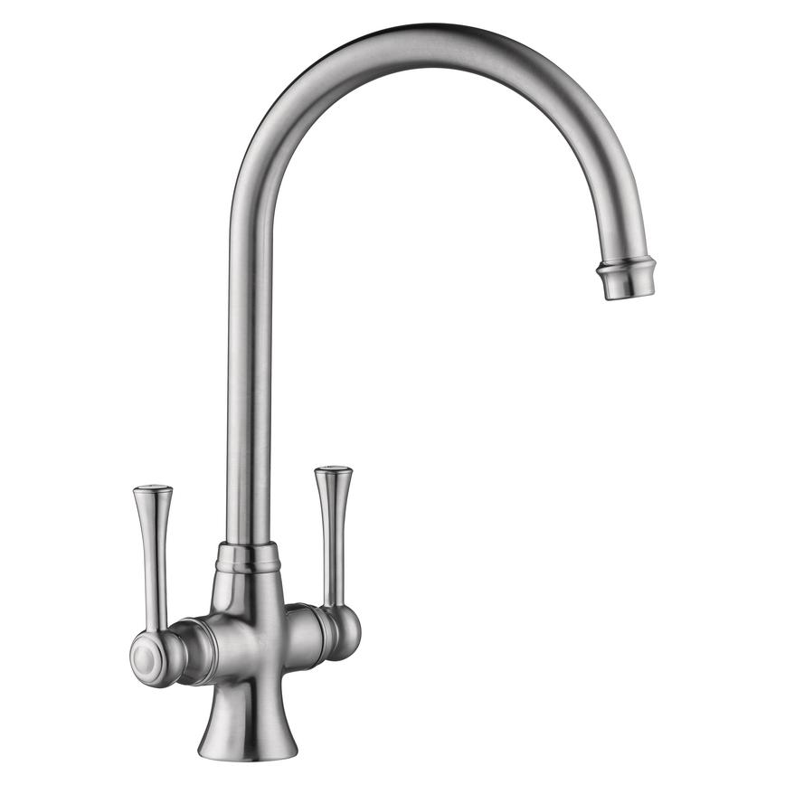 Lamona Adra Brushed Steel Mono Mixer Tap