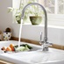 Lamona Chrome Adra Swan Neck Monobloc Tap