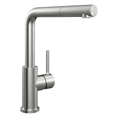 Franke Glenda Satin Stainless Steel Right Angled Pull Out Kitchen Tap