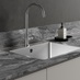 Radstone Brushed Stainless Steel Swan Neck Single Lever Kitchen Tap