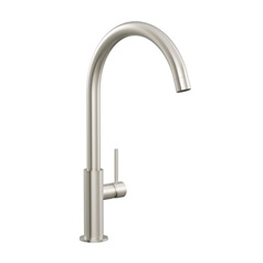 Radstone Brushed Nickel Swan Neck Single Lever Mixer Tap