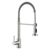 Alvo Professional Brushed Nickel J Spout Pull Out Kitchen Tap