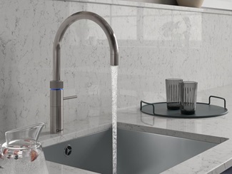 Quooker Fusion Stainless Steel Tap running