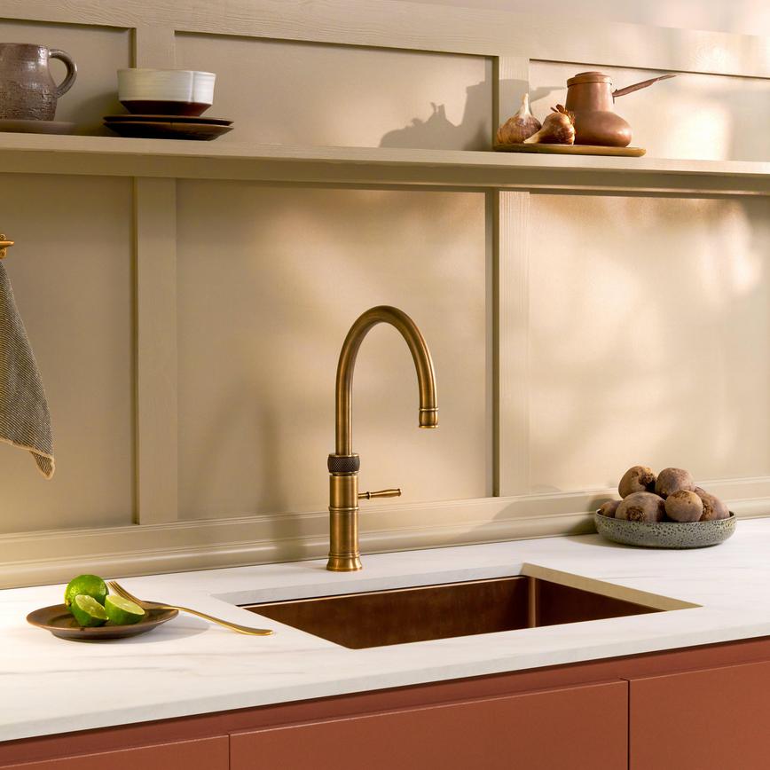 Quooker Fusion Classic Round Patinated Brass