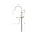 Quooker Classic Fusion Round Line Drawing