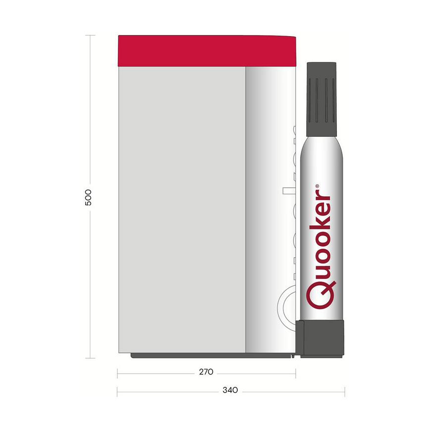 Quooker Cube Line Drawing Front