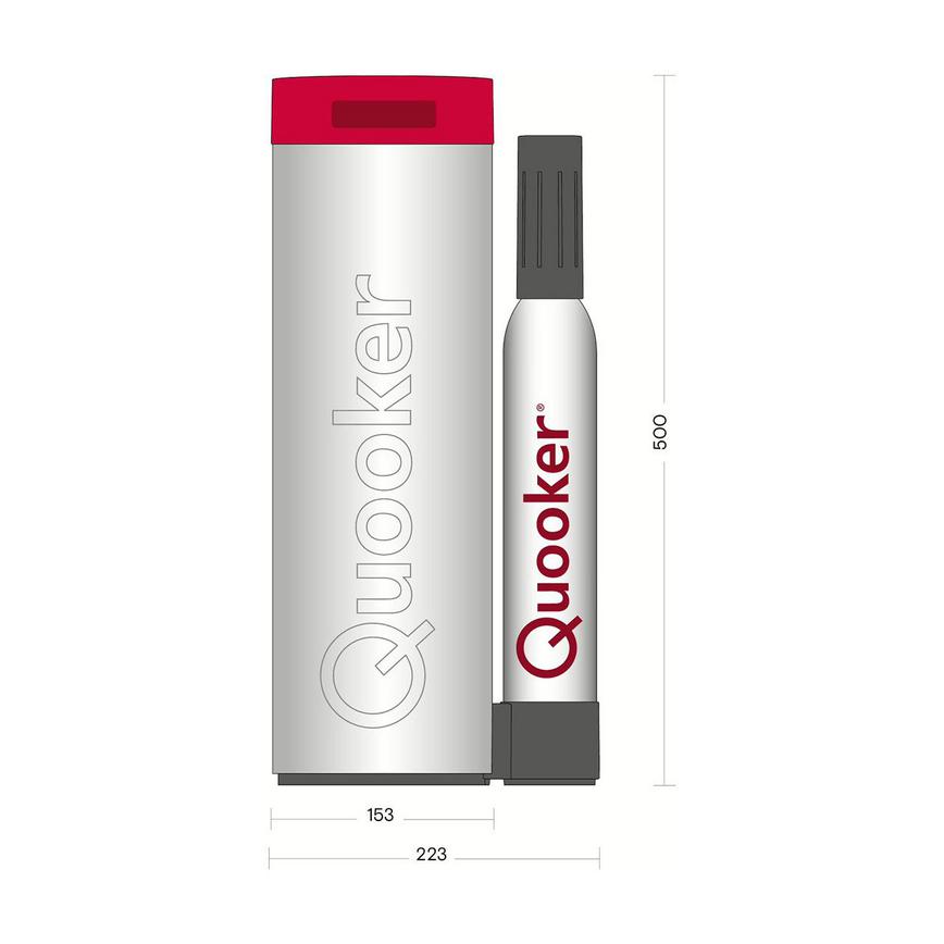 Quooker Cube Line Drawing Side