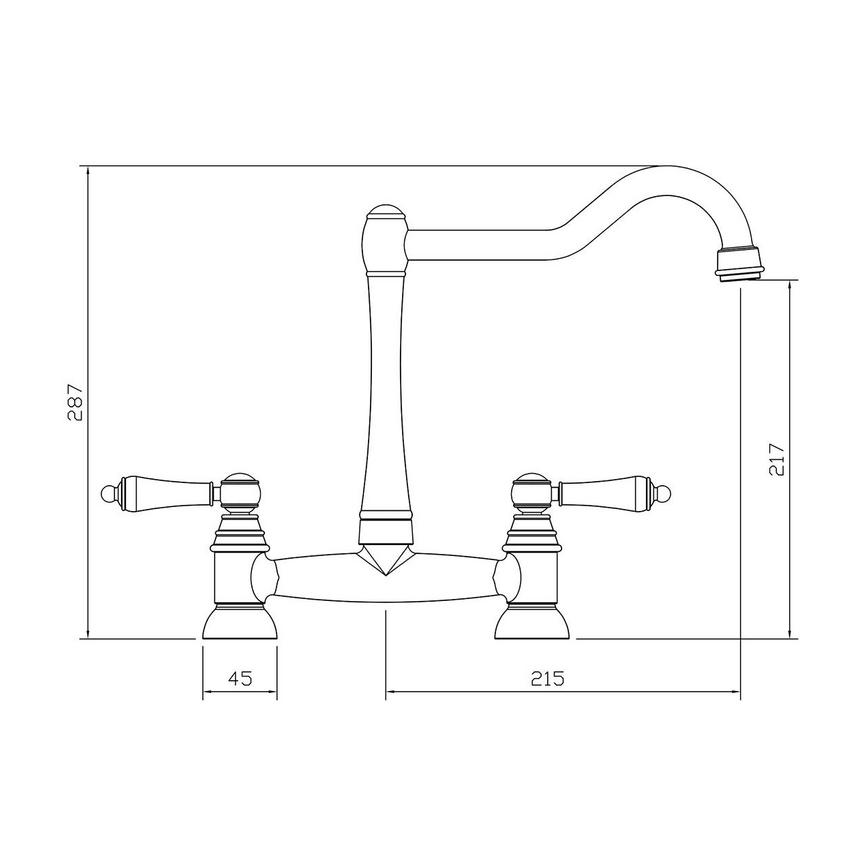 Bowden Nickel Bridge Tap Line Drawing