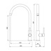 Radstone SS Single Lever Tap Line Drawing