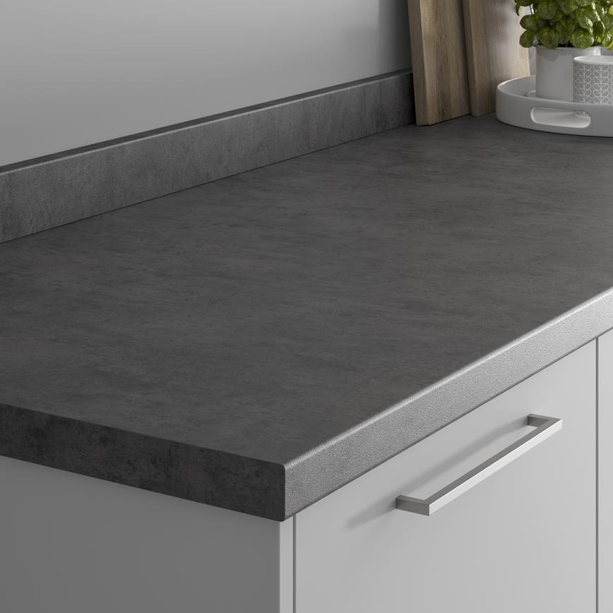 Pure Slate Effect 38mm Bullnose Upstand Cameo
