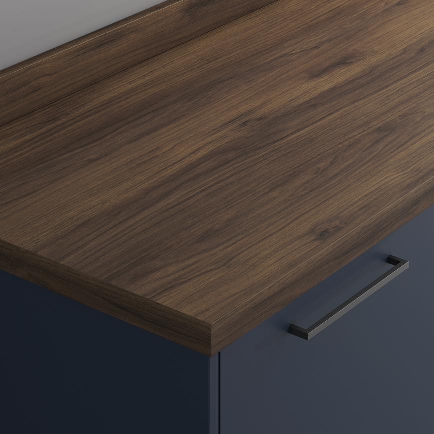 Howdens 3m x 38mm Square Edge Contemporary Walnut Laminate Worktop