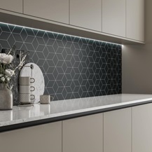 Blocked Hex Midnight Backboard