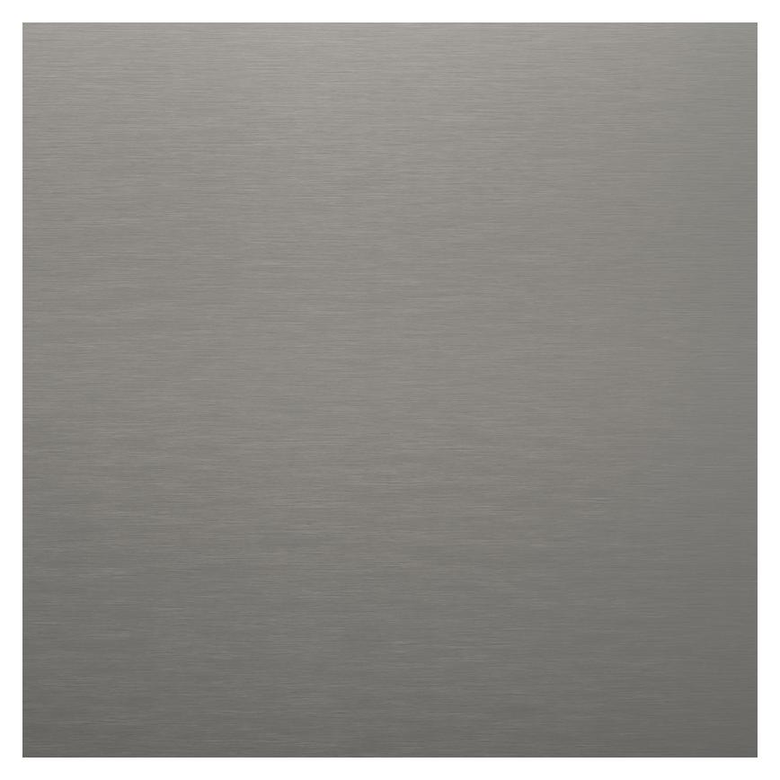 Howdens 3m x 750mm Gloss Brushed Steel Titanium Grey Aluminium Backboard