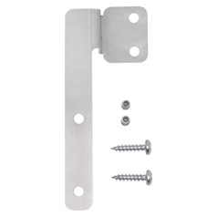 100mm x 37mm x 13mm Stainless Steel Handleless Wortkop Profile External Corner Return Bracket