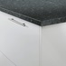 Black Granite Effect Worktop Corner Cameo
