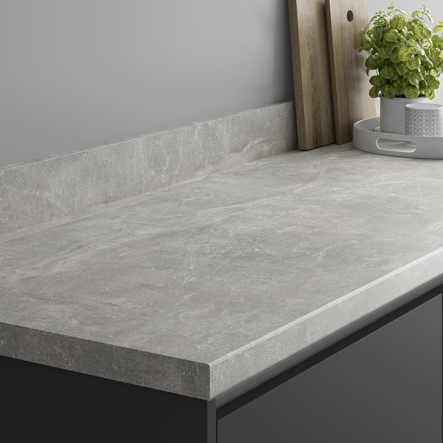 Square Edge Nuovo Concrete Laminate Stand Up