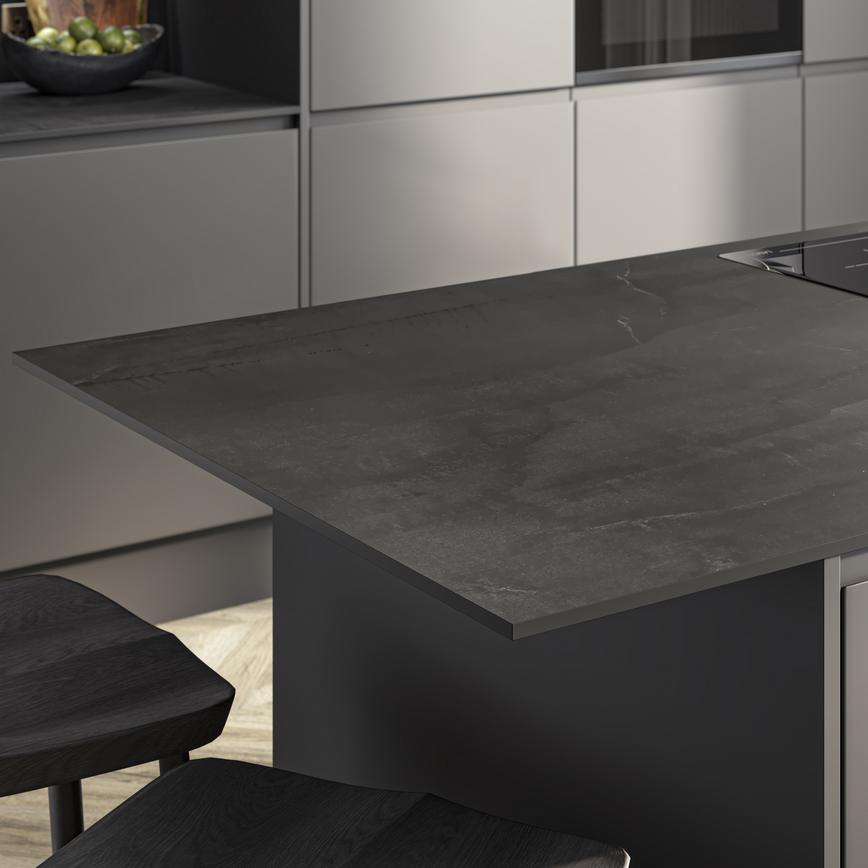 Carbon Ash Compact Laminate in Clerkenwell Super Matt Charcoal