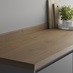Howdens 3m x 38mm Square Edge Oak Effect Laminate Worktop Angled View