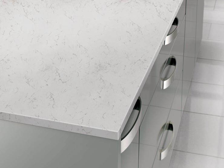 White Marble Quartz Worktop