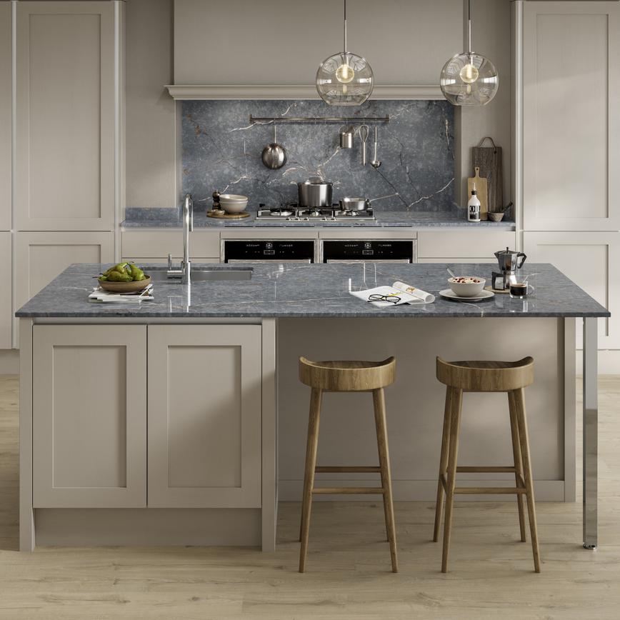 Bespoke Silestone 20mm Parisien Bleu Quartz Worktop