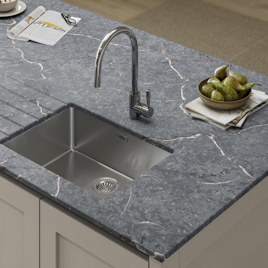 Bespoke Silestone 20mm Parisien Bleu Quartz Worktop