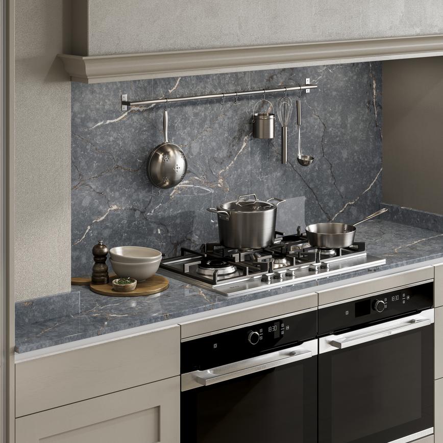 Bespoke Silestone 20mm Parisien Bleu Quartz Worktop