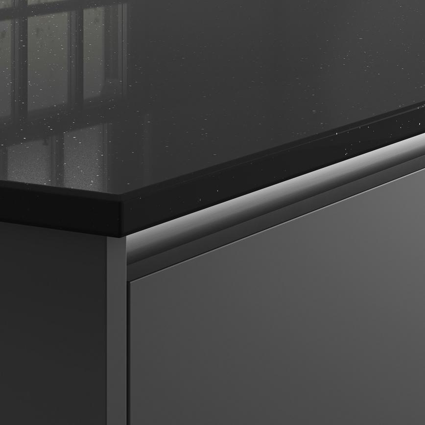 Noir Shimmer Quartz Island