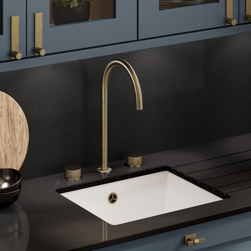 Noir Shimmer Quartz 20mm Sink