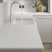 Bespoke Apollo 20mm Lyskam White Quartz Worktop