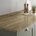 Howdens 3m x 40mm Unfinished Rustic Oak Solid Wood Worktop