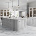 Oake and Gray White Marble XL Luxury Rigid Vinyl Flooring with Integrated Underlay 2.62m² Pack in Howdens Kitchen