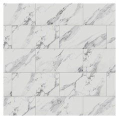 Oake and Gray White Marble XL Luxury Rigid Vinyl Flooring with Integrated Underlay 2.62m² Pack