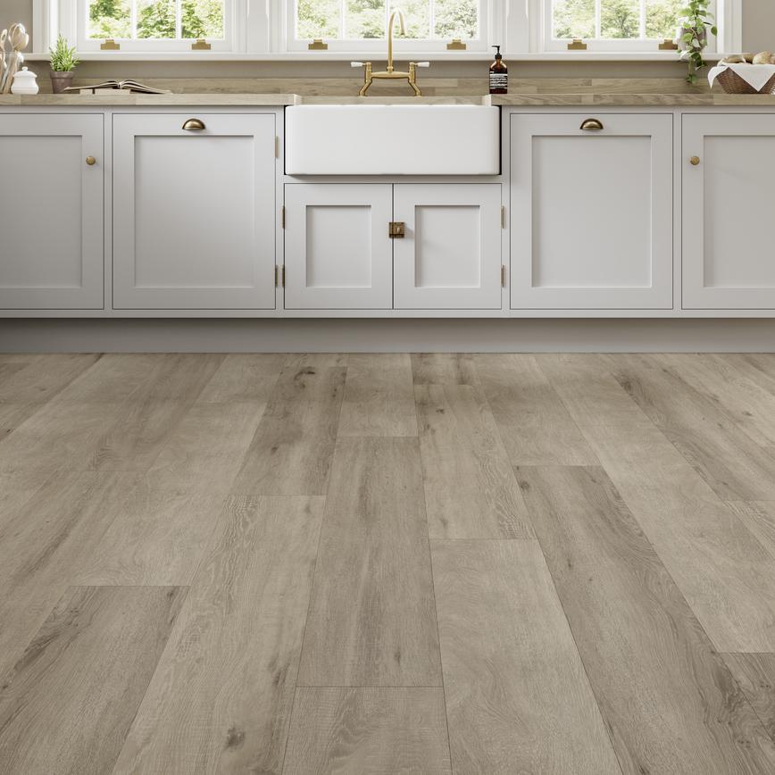 Karndean Korlok Baltic Washed Oak Luxury Vinyl Flooring with Integrated Underlay 3.195m² Pack
