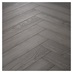 Howdens Professional V Groove Herringbone Mid Grey Oak Laminate Flooring 0.87m² Pack