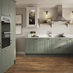 Oake and Gray Traditional Oak Laminate Flooring in Howdens Kitchen